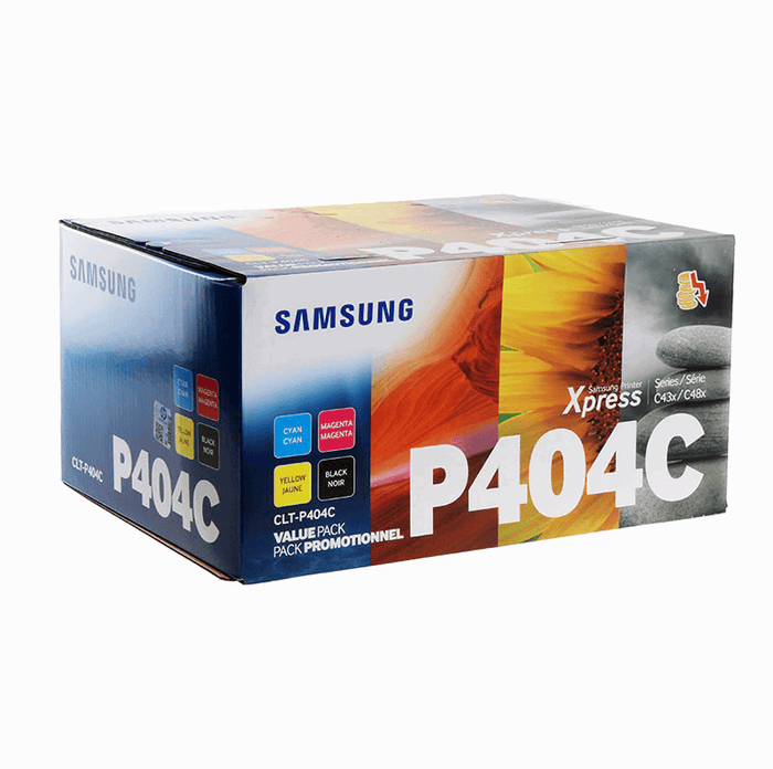 Samsung Multipack de Tóner CLT-P404C / SU365A (Cian, Magenta, Amarillo y Negro) para Xpress C430/C480 series