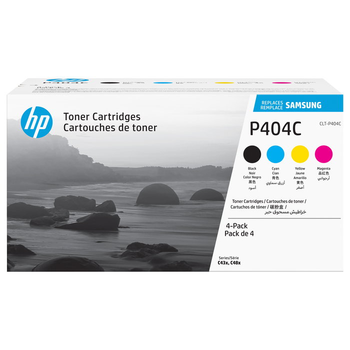 Samsung Multipack de Tóner CLT-P404C / SU365A (Cian, Magenta, Amarillo y Negro) para Xpress C430/C480 series