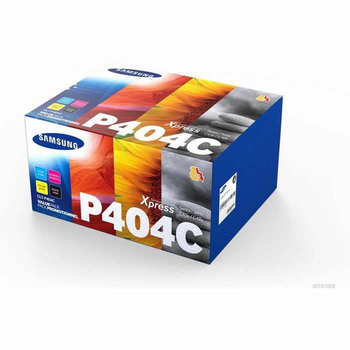Samsung Multipack de Tóner CLT-P404C / SU365A (Cian, Magenta, Amarillo y Negro) para Xpress C430/C480 series