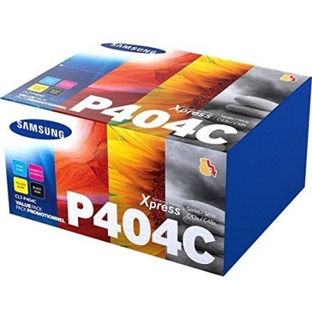 Samsung Multipack de Tóner CLT-P404C / SU365A (Cian, Magenta, Amarillo y Negro) para Xpress C430/C480 series
