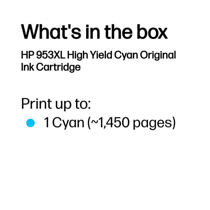 HP Cartucho de Tinta Original 953XL Cian (F6U16AE) High Yield