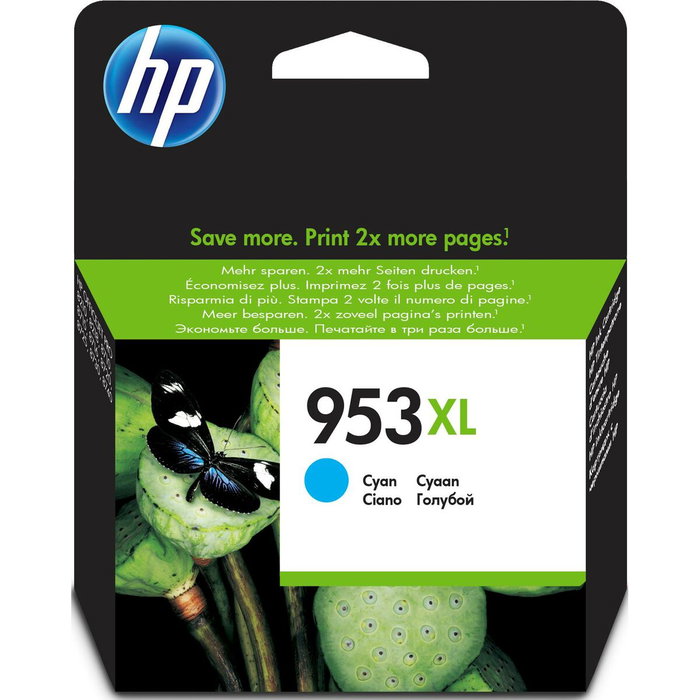 HP Cartucho de Tinta Original 953XL Cian (F6U16AE) High Yield