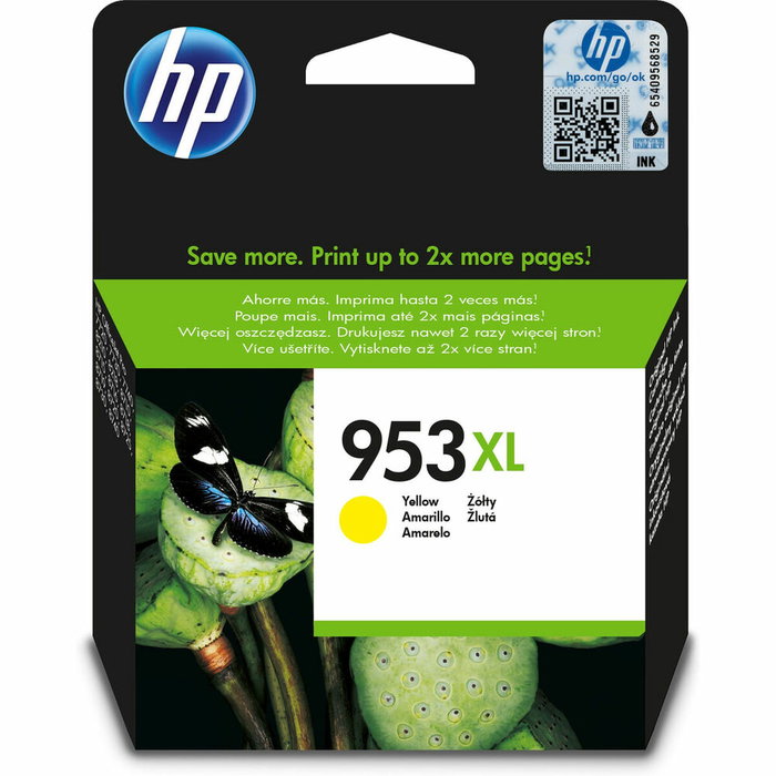 HP Cartucho de Tinta 953XL Amarillo F6U18AE