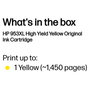 HP Cartucho de Tinta 953XL Amarillo F6U18AE