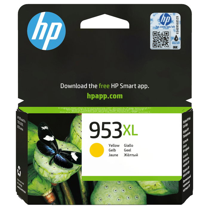 HP Cartucho de Tinta 953XL Amarillo F6U18AE