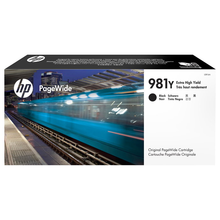 HP Cartucho de tinta PageWide 981Y Negro de Alto Rendimiento