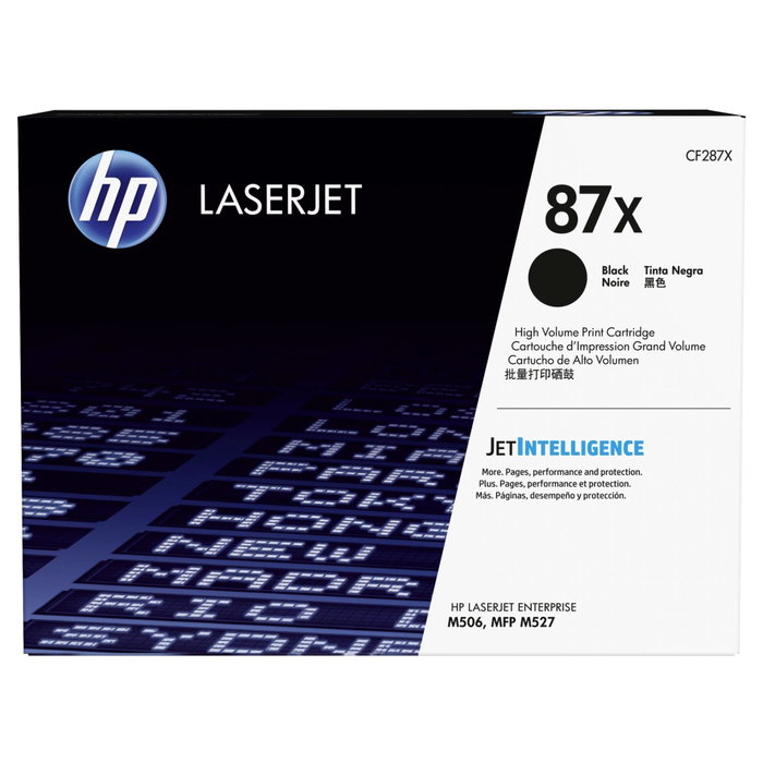 HP 87X Cartucho de Tóner Negro Alta Capacidad CF287X HP 87X Cartucho de Tóner Negro Alta Capacidad CF287X