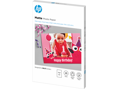 HP Papel foto mate 10x15cm 25hojas HP Papel foto mate 10x15cm 25hojas