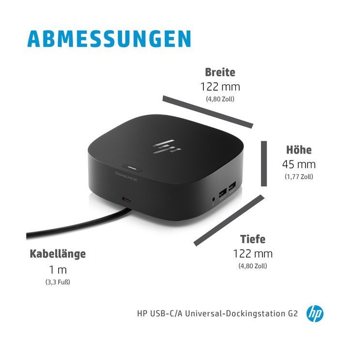 HP Base USB-C G5 Negro (5TW10AA#ABB)
