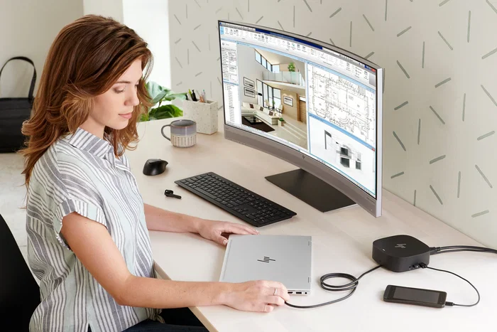 HP USB-C Dock G5 Estación de Acoplamiento 100W USB 3.2 Gen 1 con 2x DisplayPort, HDMI, 4x USB 3.0, LAN, Negro - Referencia 5TW10AA