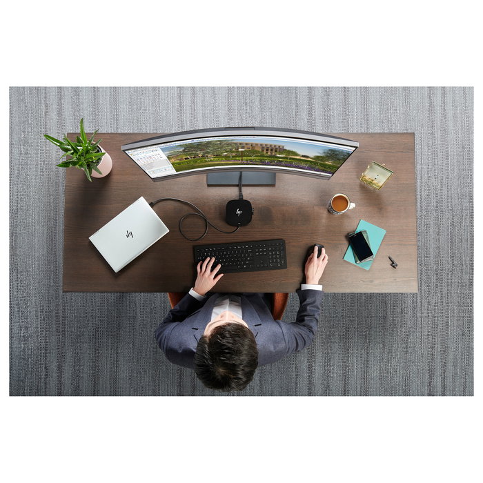 HP USB-C Dock G5 - Docking Station con 100W, 4x USB-A 3.2, 1x USB-C, HDMI 2.0, 2x DisplayPort, Ethernet para Portátiles HP EliteBook/ProBook/ZBook, Windows/macOS/Chrome