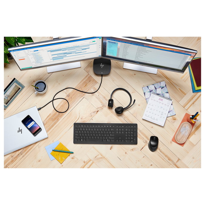 HP USB-C Dock G5 - Docking Station con 100W, 4x USB-A 3.2, 1x USB-C, HDMI 2.0, 2x DisplayPort, Ethernet para Portátiles HP EliteBook/ProBook/ZBook, Windows/macOS/Chrome