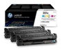 HP 201X Multipack de Tóner Original LaserJet (CF253XM) - Cian, Magenta, Amarillo