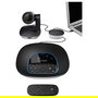 Logitech 960-001057 Sistema de Videoconferencia en Grupo Full HD, Zoom Digital 10x, Color Negro y Gris