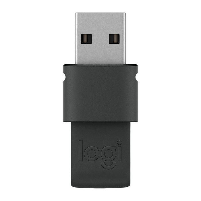 Logitech Spotlight Plus Presentador Inalámbrico Bluetooth/RF y USB, Gris, Alcance 30 m, Batería Recargable 3 meses