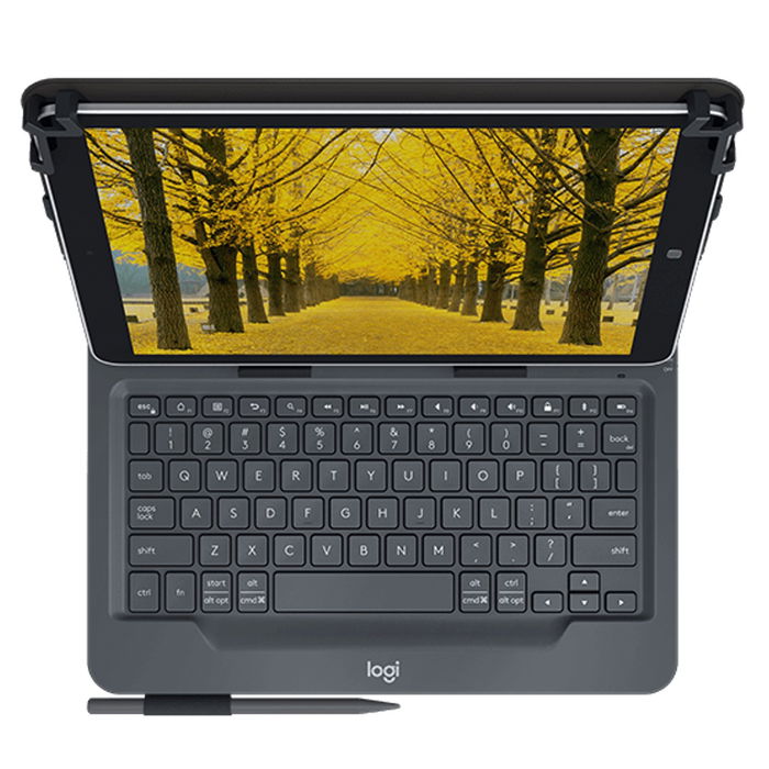 Logitech Funda Universal Folio para Tablets de 9 a 10 Pulgadas con Teclado Bluetooth, Negro - Ref: 920-008336