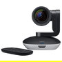 Logitech PTZ Pro 2 Cámara Web Full HD 1080p 30fps, Zoom 10x, Campo Visual 90°, Inclinación 130°, Pan 260°, Negro/Gris, con Mando a Distancia