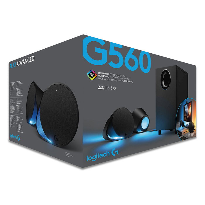 Logitech G560 Altavoces Gaming 2.1 con RGB LIGHTSYNC y Bluetooth