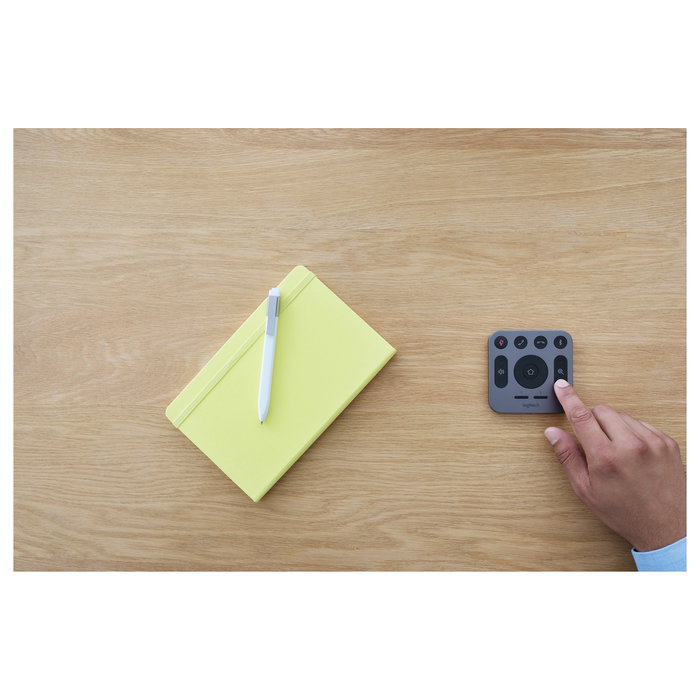 Logitech Control Remoto MeetUp para Videoconferencias, Bluetooth, Compatible con sistemas Logitech, Mando a distancia para sala de reuniones