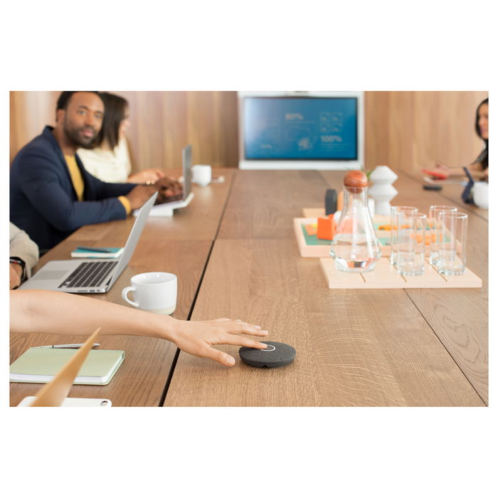 Logitech 989-000430 Microfono Pod Negro Rally Mic, Microfono de Conferencia para Sistemas de Videoconferencia Logitech Rally