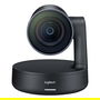Logitech Rally Plus Sistema de Videoconferencia Kit para Grupos 4K Ultra HD 60 fps PTZ Cámara Zoom 15x 90° Audio con Micrófonos para 16 Personas