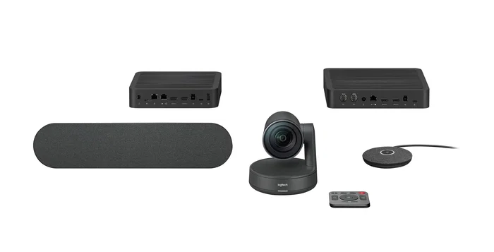 Logitech Rally Sistema de Videoconferencia 4K Ultra HD con Audio Modular y Zoom 15x Logitech Rally Sistema de Videoconferencia 4K Ultra HD con Audio Modular y Zoom 15x