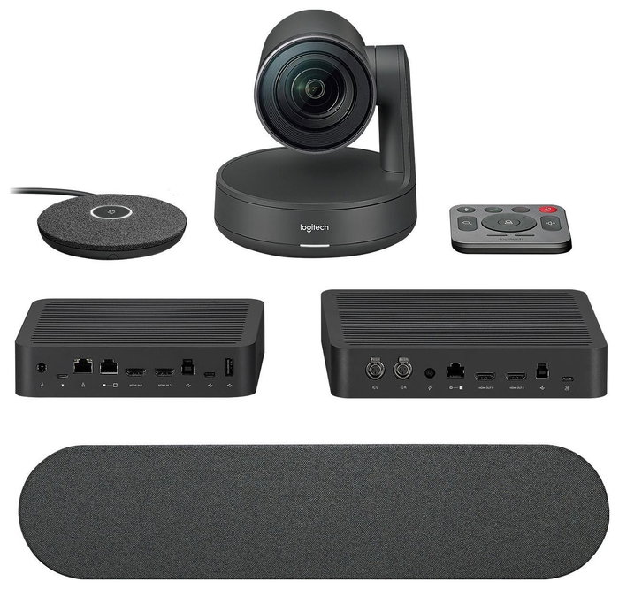 Logitech Rally Sistema de Videoconferencia 4K Ultra HD con Audio Modular y Zoom 15x Logitech Rally Sistema de Videoconferencia 4K Ultra HD con Audio Modular y Zoom 15x