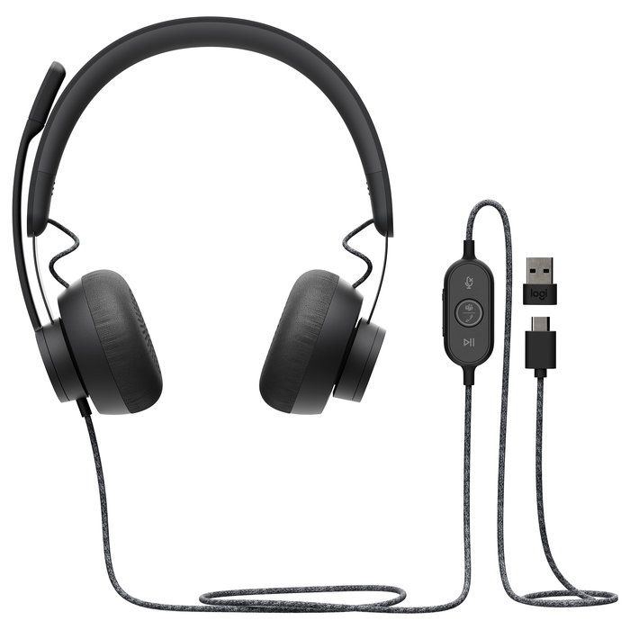 Logitech 981-000870 Auriculares con Diadema Zone Wired MSFT Teams USB-C Alámbrico Gris Logitech 981-000870 Auriculares con Diadema Zone Wired MSFT Teams USB-C Alámbrico Gris