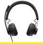 Logitech 981-000870 Auriculares con Diadema Zone Wired MSFT Teams USB-C Alámbrico Gris