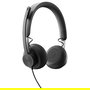 Logitech 981-000870 Auriculares con Diadema Zone Wired MSFT Teams USB-C Alámbrico Gris