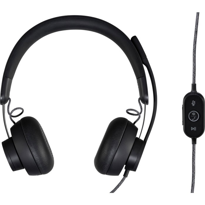 Logitech Zone Wired USB-C Grafito