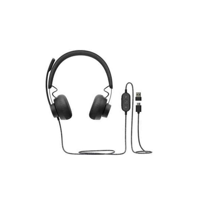Logitech Zone Wired UC Auriculares con Micrófono USB-C, Grafito