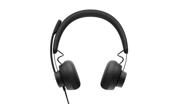 Logitech Zone Wired UC Auriculares con Micrófono, Cancelación de Ruido Dual, USB-C, Certificación Microsoft Teams, 1.9m