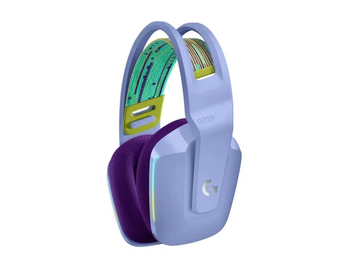 Logitech G733 981-000890 - Auriculares Gaming Inalámbricos con Micrófono - Tecnología LIGHTSPEED, DTS Headphone:X 2.0 (7.1), Iluminación RGB LIGHTSYNC - Autonomía 29h - Color Lila