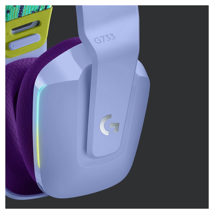 Logitech G733 Auriculares Gaming Inalámbricos LIGHTSPEED RGB - Lila Logitech G733 Auriculares Gaming Inalámbricos LIGHTSPEED RGB - Lila