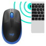 Logitech M190 Ratón Inalámbrico Full-size Azul
