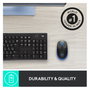 Logitech M190 Ratón Inalámbrico Full-size Azul