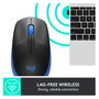 Logitech M190 Ratón Inalámbrico Full-size Azul
