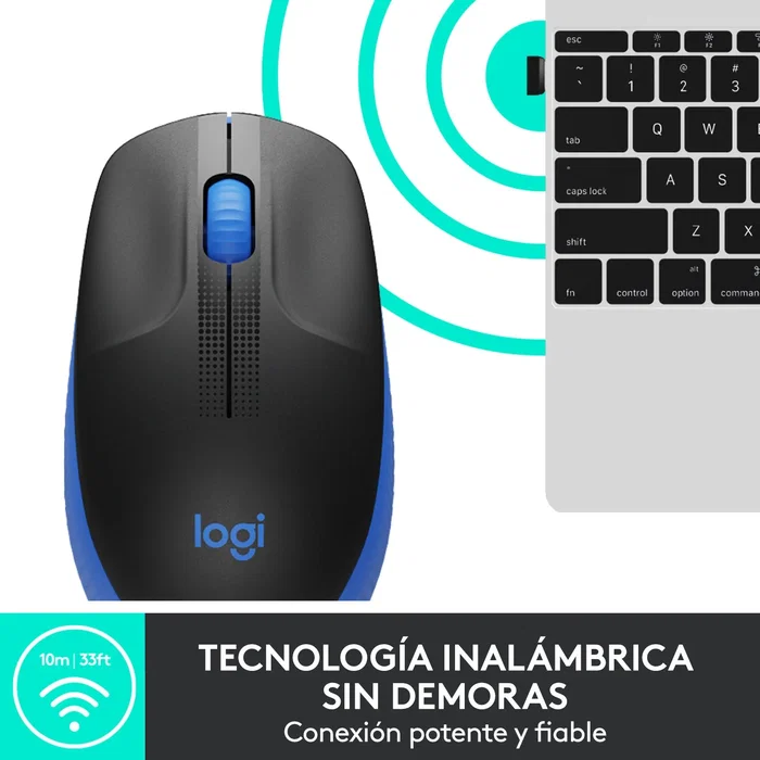 Logitech M190 Ratón Inalámbrico Azul Logitech M190 Ratón Inalámbrico Azul