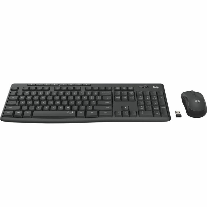 Logitech MK295 Silent Wireless Combo Teclado y Ratón, Portugués, Grafito