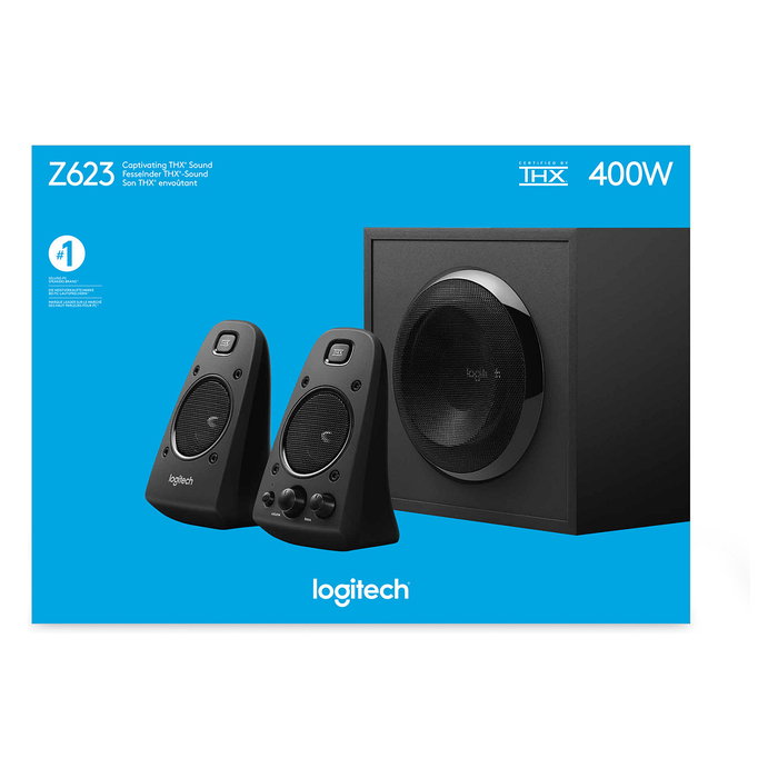 Logitech Z623 Altavoces 2.1 con Subwoofer THX Certificado 200W RMS (400W PMPO) - Color Negro