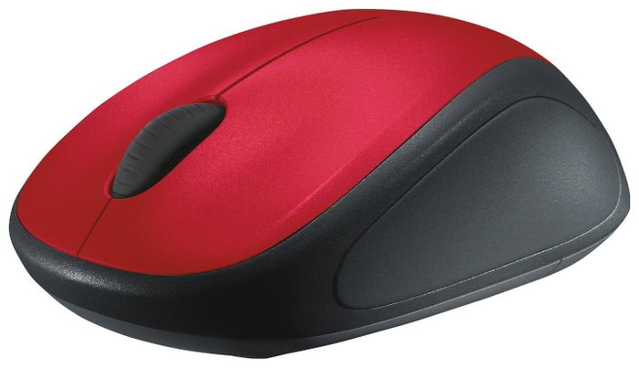 Logitech M235 Ratón Inalámbrico Rojo