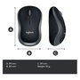 Logitech M185 Ratón Inalámbrico Gris