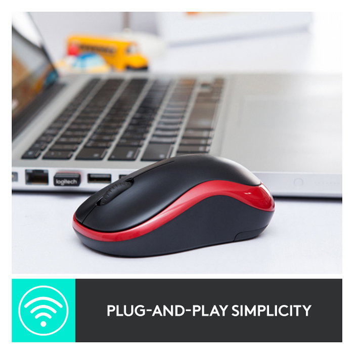 Logitech M185 Ratón Inalámbrico Gris