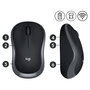 Logitech M185 Ratón Inalámbrico Gris