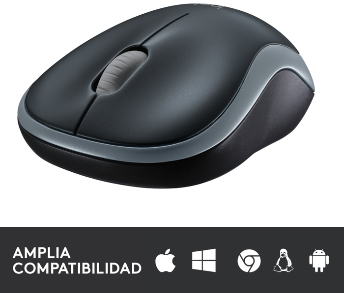 Logitech M185 Ratón Inalámbrico Gris