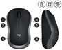 Logitech M185 Ratón Inalámbrico Gris