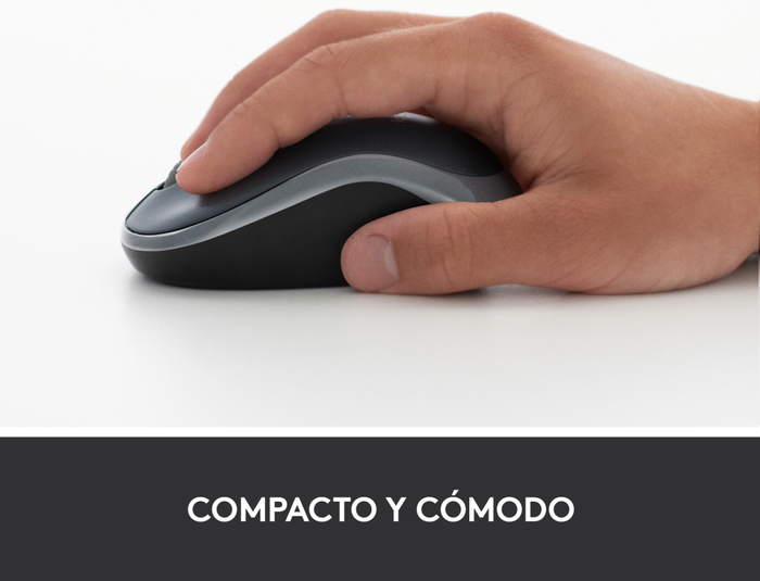 Logitech M185 Ratón Inalámbrico Gris