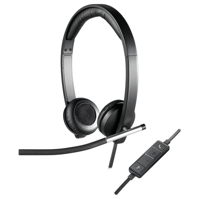 Logitech Auriculares H650e con Micrófono USB, Circumaurales Logitech Auriculares H650e con Micrófono USB, Circumaurales