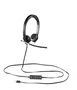 Logitech 981-000519 H650e Auriculares con Micrófono Diadema USB Alámbrico Oficina/Centro de llamadas Negro, Plata